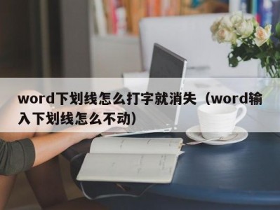 上海word下划线怎么打字就消失（word输入下划线怎么不动）